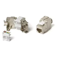 Hyperline Cat 6A Keystone Jack, shielded